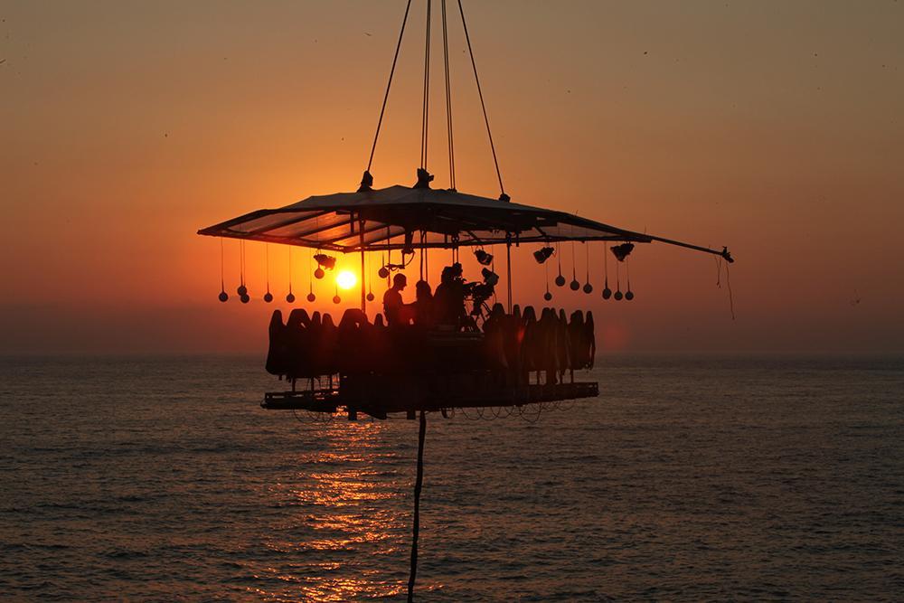 Quirky dining at high altitude.