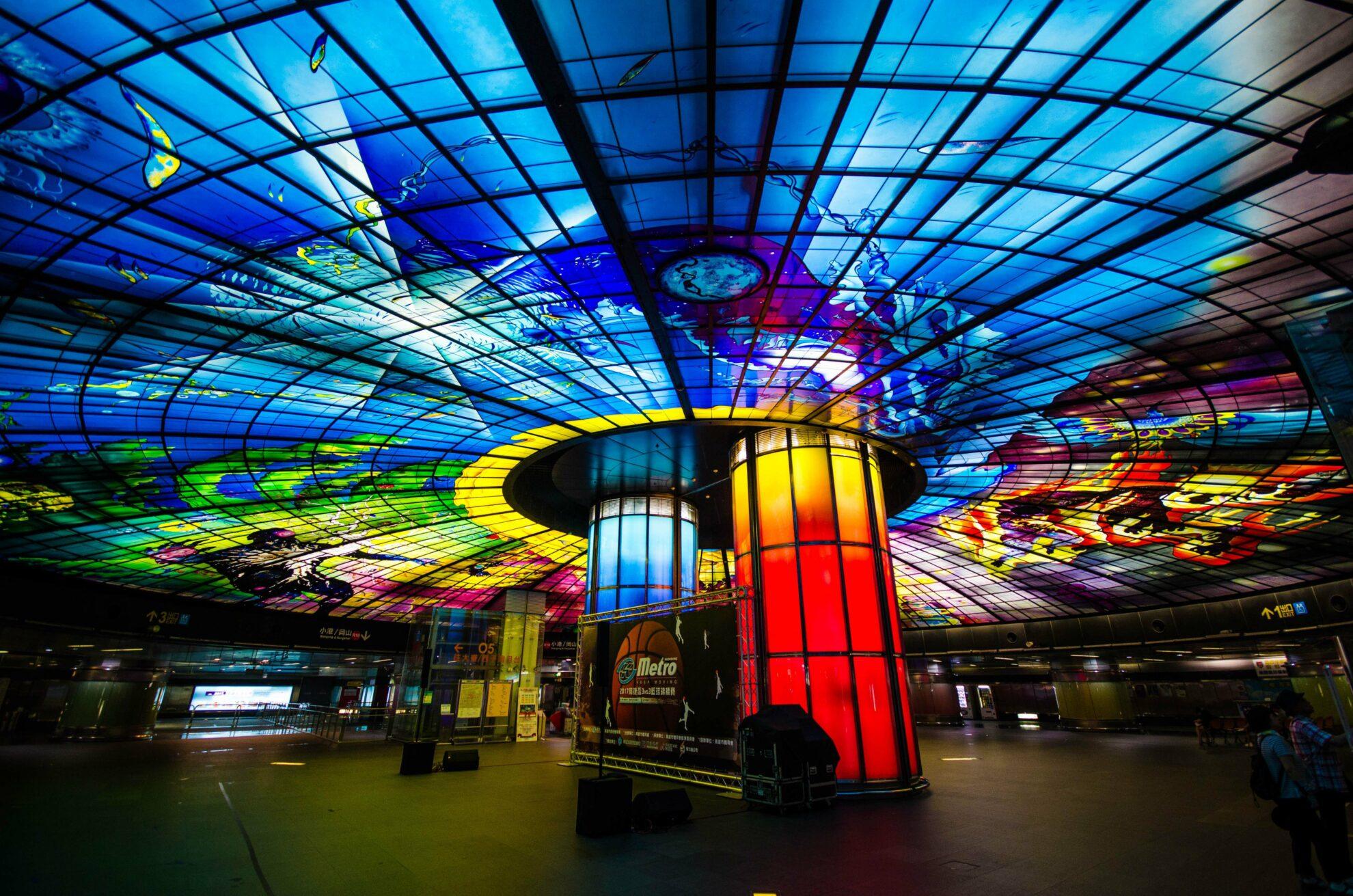 Formosa Boulevard Station Kaohsiung, Taiwán. Las estaciones de metro más bellas del mundo.