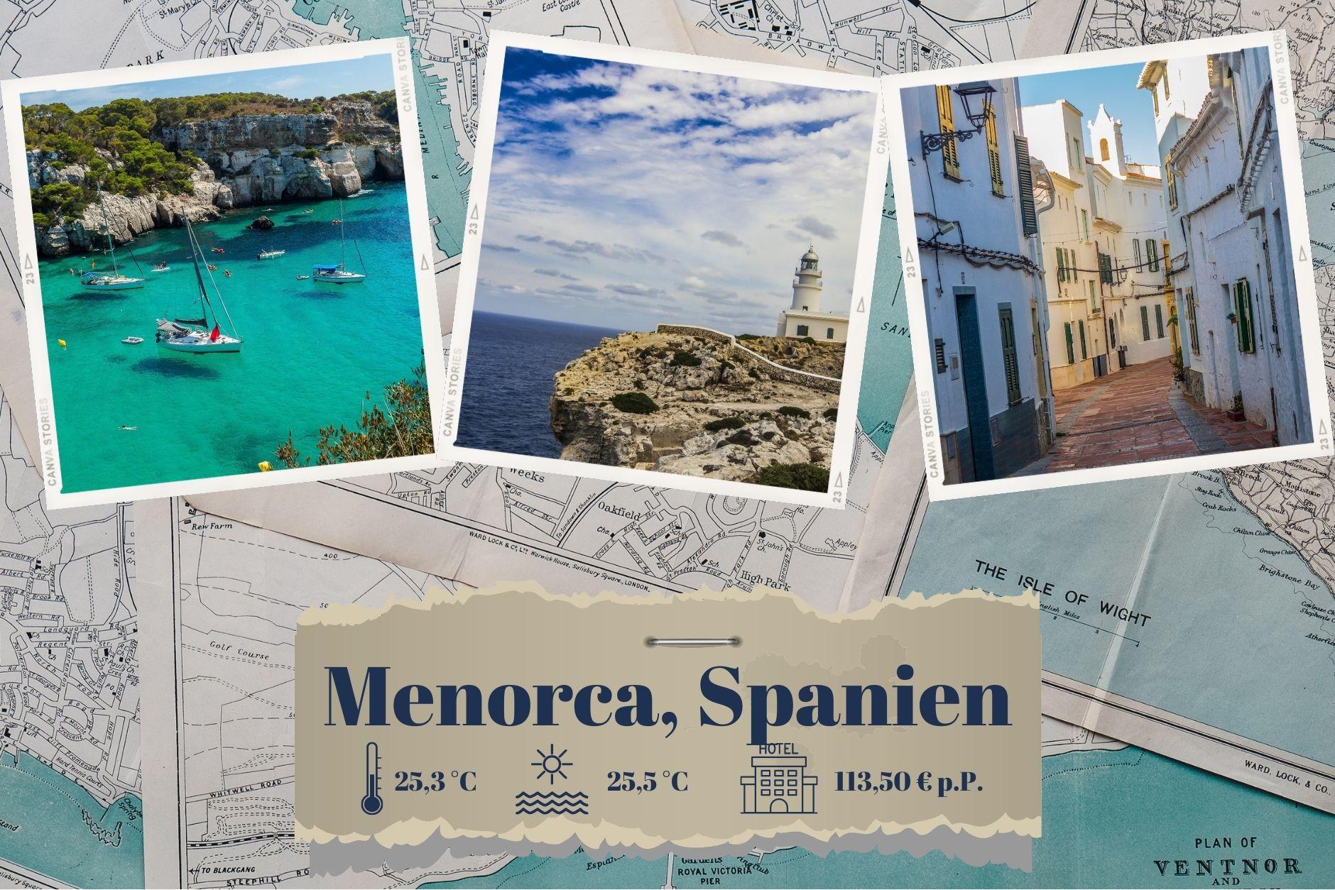 Menorca. Last Minute Travel Destinations